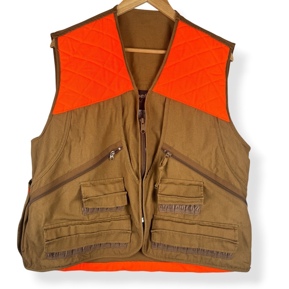 Vintage Gamehide Hunting‎ Vest Mens Size Medium Workwear Utility Outdoors Canvas